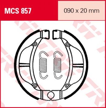 1 969 р. Тормозные колодки TRW MCS857  mcs857  с доставкой в г. Майкоп. Увеличить фотографию 1