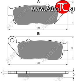 2 249 р. Тормозные колодки Gold-Fren 014 S3  014 s3  с доставкой в г. Майкоп