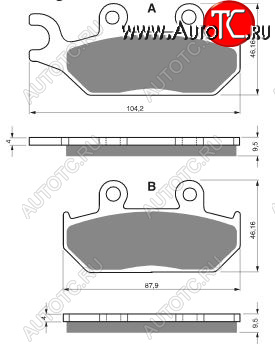 2 169 р. Тормозные колодки Gold-Fren 033 S3  033 s3  с доставкой в г. Майкоп
