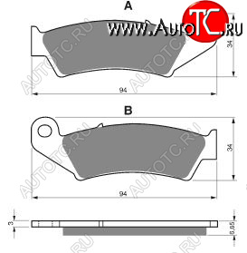 2 169 р. Тормозные колодки Gold-Fren 041 S3  041 s3  с доставкой в г. Майкоп