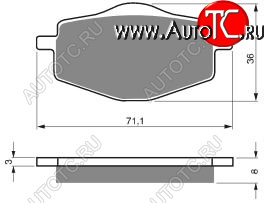2 169 р. Тормозные колодки Gold-Fren 018 K5  018 k5  с доставкой в г. Майкоп