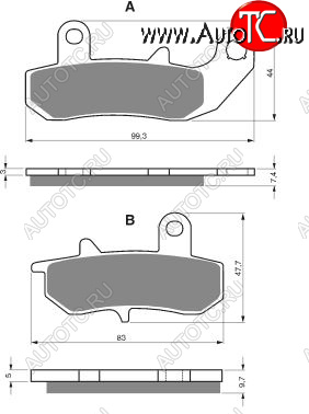 2 169 р. Тормозные колодки Gold-Fren 065 AD  065 ad  с доставкой в г. Майкоп