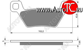 2 319 р. Тормозные колодки Gold-Fren 316 S3  316 s3  с доставкой в г. Майкоп