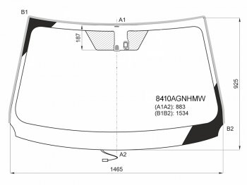 10 249 р. Стекло лобовое (Обогрев щеток Датчик дождя Молдинг) Toyota RAV4 (XA40) 12-19 FUYAO 8410AGNHMW  с доставкой в г. Майкоп. Увеличить фотографию 1
