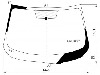 5 399 р. Стекло лобовое Evolute i-PRO 22- KMK EVLT0001  с доставкой в г. Майкоп. Увеличить фотографию 1