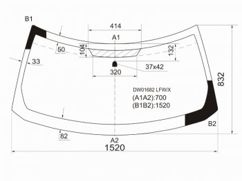 10 199 р. Стекло лобовое Jeep Patriot 06-16 XYG DW01682 LFW/X  с доставкой в г. Майкоп. Увеличить фотографию 1