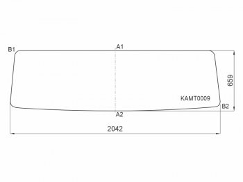 7 699 р. Стекло лобовое Kamaz 53205 00-  6520 03- KMK KAMT0009  с доставкой в г. Майкоп. Увеличить фотографию 1