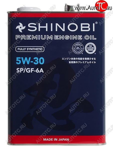 3 999 р. Масло моторное синтетическое SHINOBI SPGF-6A 5W-30 4L SHINOBI SH0008  с доставкой в г. Майкоп