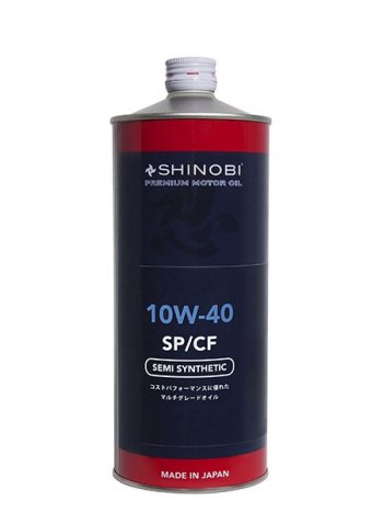 1 059 р. Масло моторное полусинтетическое SHINOBI SPCF 10W-40 1L SHINOBI SH0025  с доставкой в г. Майкоп. Увеличить фотографию 1