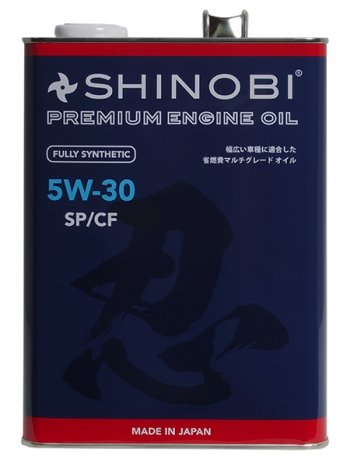 3 899 р. Масло моторное синтетическое SHINOBI SPGF-5CF 5W-30 4L SHINOBI SH0032  с доставкой в г. Майкоп. Увеличить фотографию 1