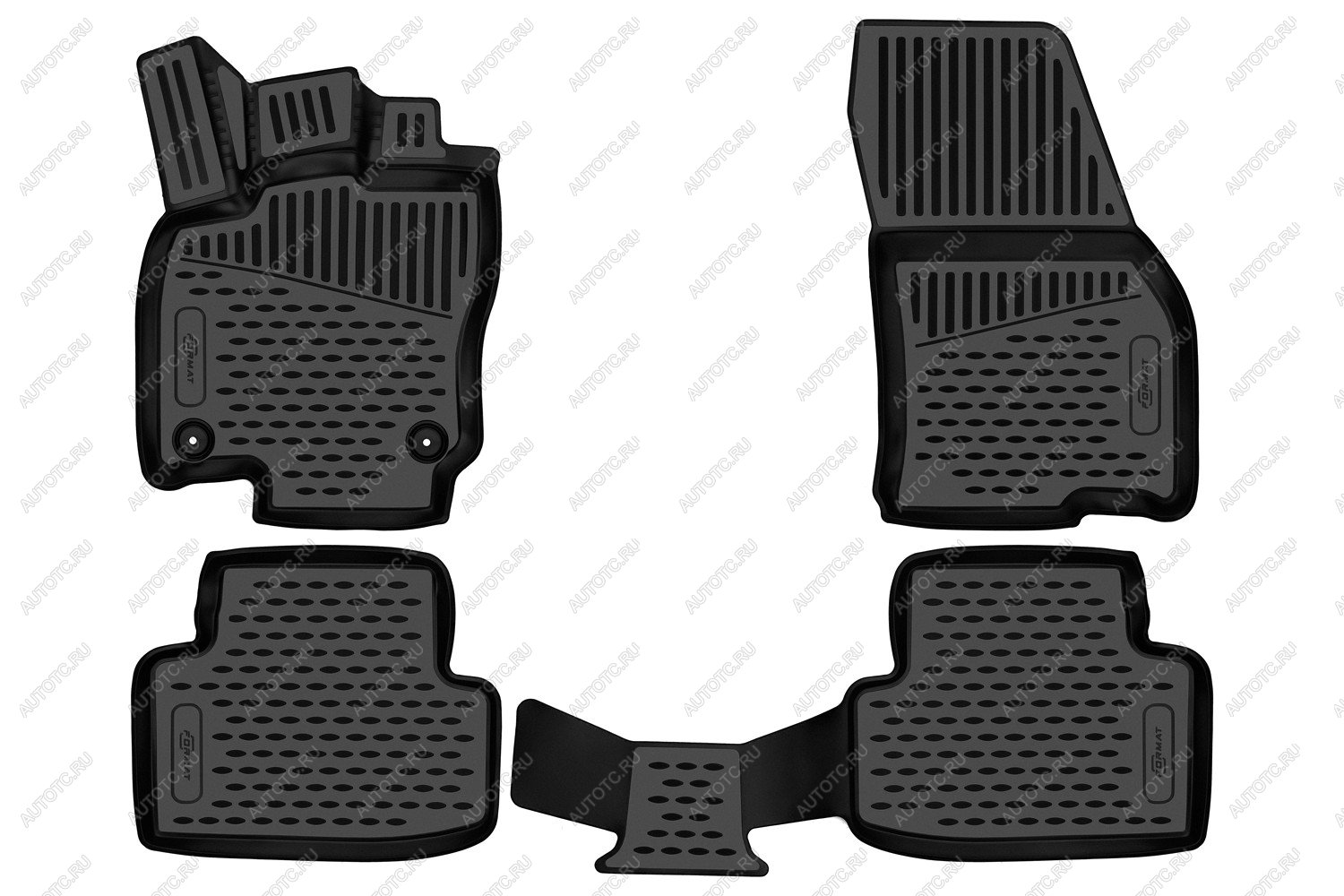 5 349 р. Коврики 3D в салон подходят для JETTA VS5 2023-, 4шт. (ПУ, повышенная износостойкость)  Джетта ВС5 FORMAT format.3dan0572210k  с доставкой в г. Майкоп