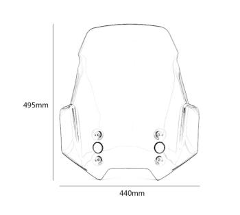 8 849 р. Ветровое стекло для мотоцикла Kawasaki Versys 6501000 15-19 КитайскиеЗапчасти пм-00016960  с доставкой в г. Майкоп. Увеличить фотографию 5