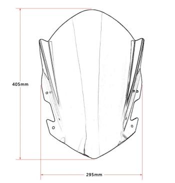 3 399 р. Ветровое стекло для мотоцикла KTM 125200390 14-18 КитайскиеЗапчасти пм-00016971  с доставкой в г. Майкоп. Увеличить фотографию 4