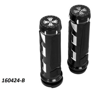 3 699 р. Грипсы на руль 25мм Harley-Davidson 2 КитайскиеЗапчасти пм-00025599  с доставкой в г. Майкоп. Увеличить фотографию 1