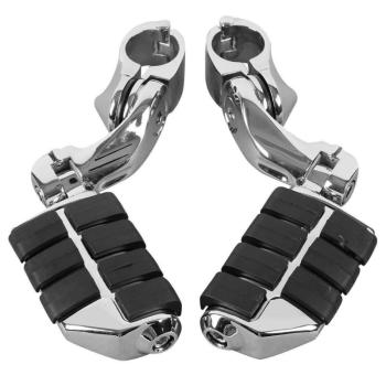 5 599 р. Подножки на дуги с креплением 32мм Harley-Davidson, Yamaha, Honda, Suzuki, Kawasaki Модель 2 КитайскиеЗапчасти пм-00025606  с доставкой в г. Майкоп. Увеличить фотографию 2