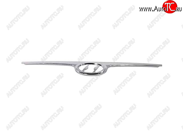 1 899 р. Молдинг решетки радиатора (пр-во Китай) BODYPARTS  Hyundai I30  FD (2007-2010) хэтчбек дорестайлинг (хром)  с доставкой в г. Майкоп