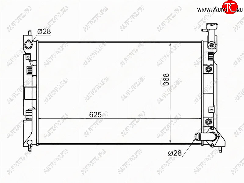 6 649 р. Радиатор MITSUBISHI COLT 4G15  4G19 Z25  8A 02- SAT mc0001-z2  с доставкой в г. Майкоп