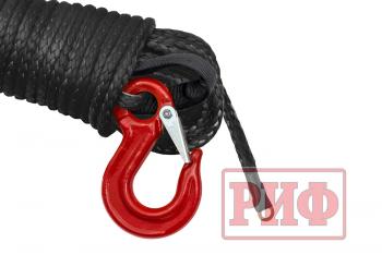 1 849 р. Трос для лебёдки синтетический РИФ 6 мм15 м черный (готовый)  rope6mm15mbl  с доставкой в г. Майкоп. Увеличить фотографию 2