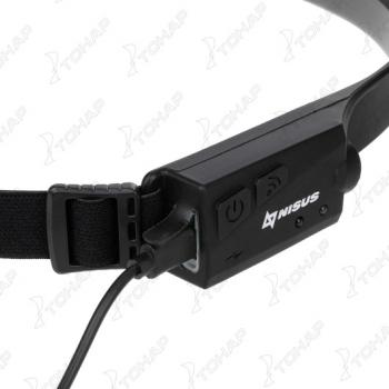 1 669 р. Фонарь налобный NISUS сенсорный LED-120 LM, COB-340 LM, IPX4, USB  n-fn-hl65  с доставкой в г. Майкоп. Увеличить фотографию 8