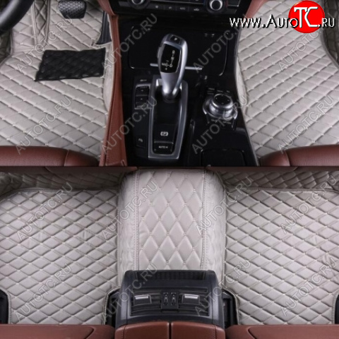 4 299 р. Ковры в салон Кожа (экокожа) Автопилот Toyota Camry XV40 дорестайлинг (2006-2008) (серый)  с доставкой в г. Майкоп