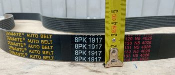 699 р. Ремень приводной 8PK1917.7SP100693 CUMMINS 8pk1917.7sp100693  с доставкой в г. Майкоп. Увеличить фотографию 3