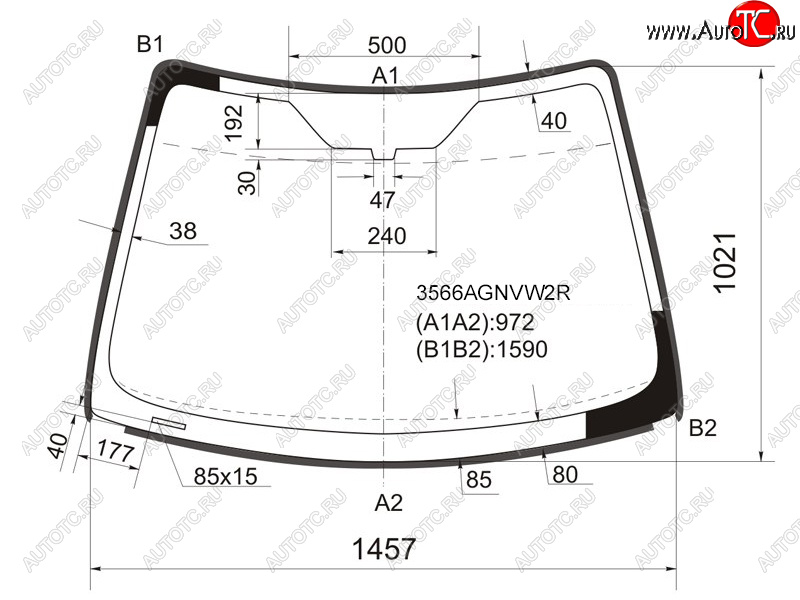7 799 р. Стекло лобовое (Молдинг) Ford Focus 04-11  Focus RS 09-11  Focus ST 05-10 FUYAO 3566AGNVW2R  с доставкой в г. Майкоп