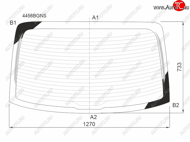 7 999 р. Стекло заднее (Цвет зеленый Обогрев) Kia Rio 16-  Solaris KRS 24- FUYAO 4456BGNS  с доставкой в г. Майкоп