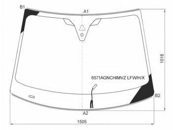 22 549 р. Стекло лобовое (Обогрев щеток Камера Датчик дождя Молдинг) Citroen C5 Aircross 17-22  Opel Grand XYG 6571AGNCHIMVZ LFW/H/X  с доставкой в г. Майкоп. Увеличить фотографию 1