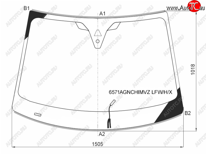 22 549 р. Стекло лобовое (Обогрев щеток Камера Датчик дождя Молдинг) Citroen C5 Aircross 17-22  Opel Grand XYG 6571AGNCHIMVZ LFW/H/X  с доставкой в г. Майкоп