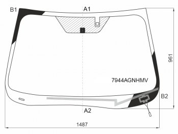 10 899 р. Стекло лобовое (Обогрев щеток Датчик дождя) Subaru Forester 18-21 FUYAO 7944AGNHMV  с доставкой в г. Майкоп. Увеличить фотографию 1