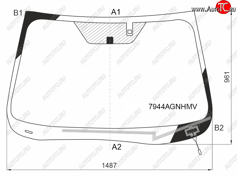 10 899 р. Стекло лобовое (Обогрев щеток Датчик дождя) Subaru Forester 18-21 FUYAO 7944AGNHMV  с доставкой в г. Майкоп