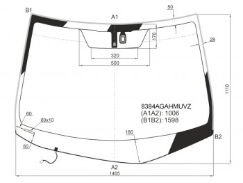 38 949 р. Стекло лобовое (Обогрев щеток Датчик дождя Проекция Молдинг) Lexus RX 08-15 FUYAO 8384AGAHMUVZ  с доставкой в г. Майкоп. Увеличить фотографию 1