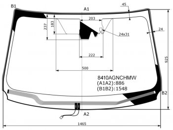 11 449 р. Стекло лобовое (Обогрев щеток Камера Датчик дождя Молдинг) Toyota RAV4 (XA40) 12-19 FUYAO 8410AGNCHMW  с доставкой в г. Майкоп. Увеличить фотографию 1