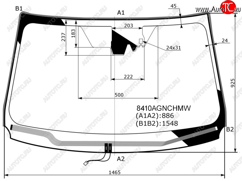 11 449 р. Стекло лобовое (Обогрев щеток Камера Датчик дождя Молдинг) Toyota RAV4 (XA40) 12-19 FUYAO 8410AGNCHMW  с доставкой в г. Майкоп