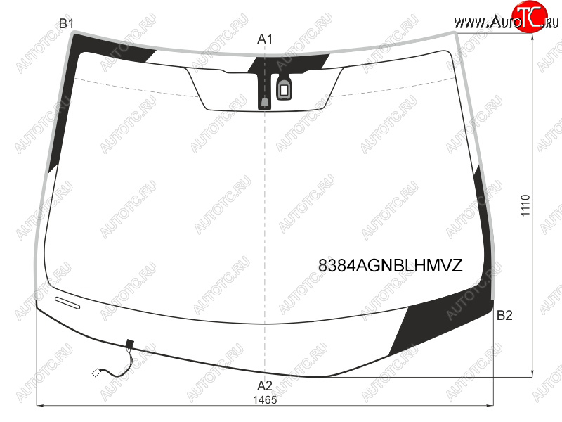 10 999 р. Стекло лобовое (Обогрев щеток Датчик дождя Молдинг) Lexus RX 08-15 FUYAO 8384AGNBLHMVZ  с доставкой в г. Майкоп