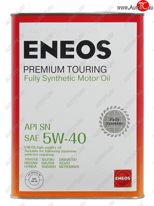 4 999 р. Масло моторное синтетическое ENEOS Premium Touring 5W-40 SN 4л ENEOS 8809478942162  с доставкой в г. Майкоп