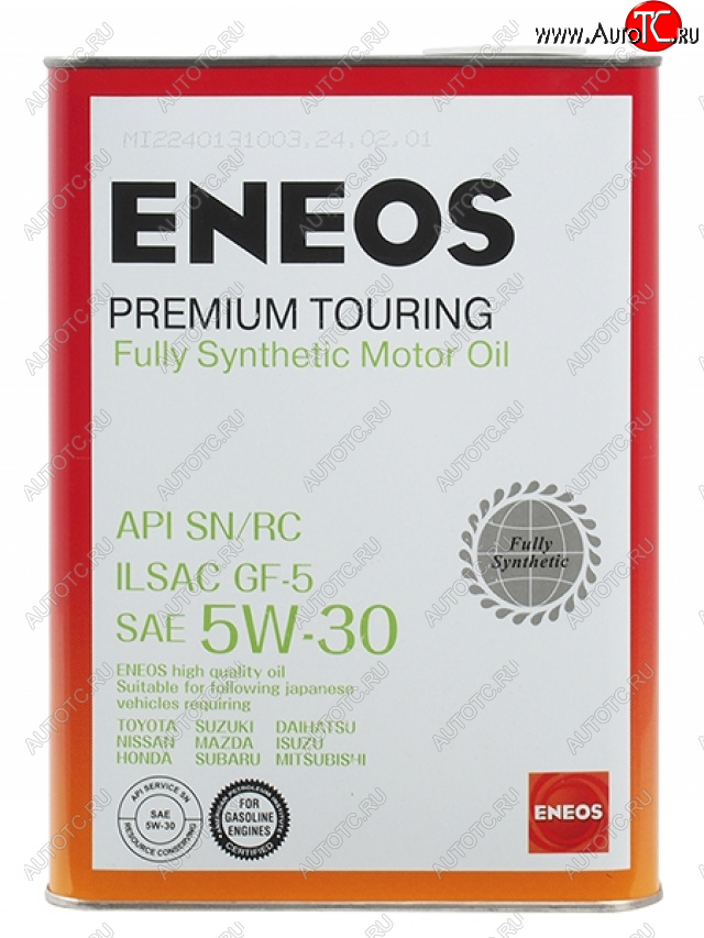 4 999 р. Масло моторное синтетическое ENEOS Premium Touring 5W-30 SN 4л ENEOS 8809478942216  с доставкой в г. Майкоп
