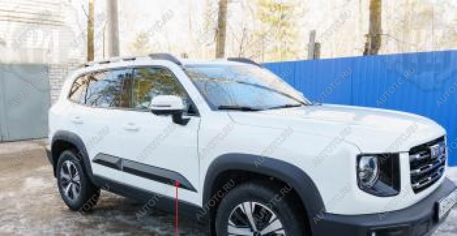 1 629 р. Молдинг двери передний правый Русская Артель Haval Dargo (2022-2025) (глянец под покраску)  с доставкой в г. Майкоп