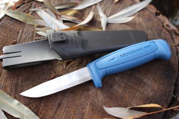 1 589 р. Нож MORAKNIV Basic 546, длина клинка 91 мм, синий  12241  с доставкой в г. Майкоп. Увеличить фотографию 2
