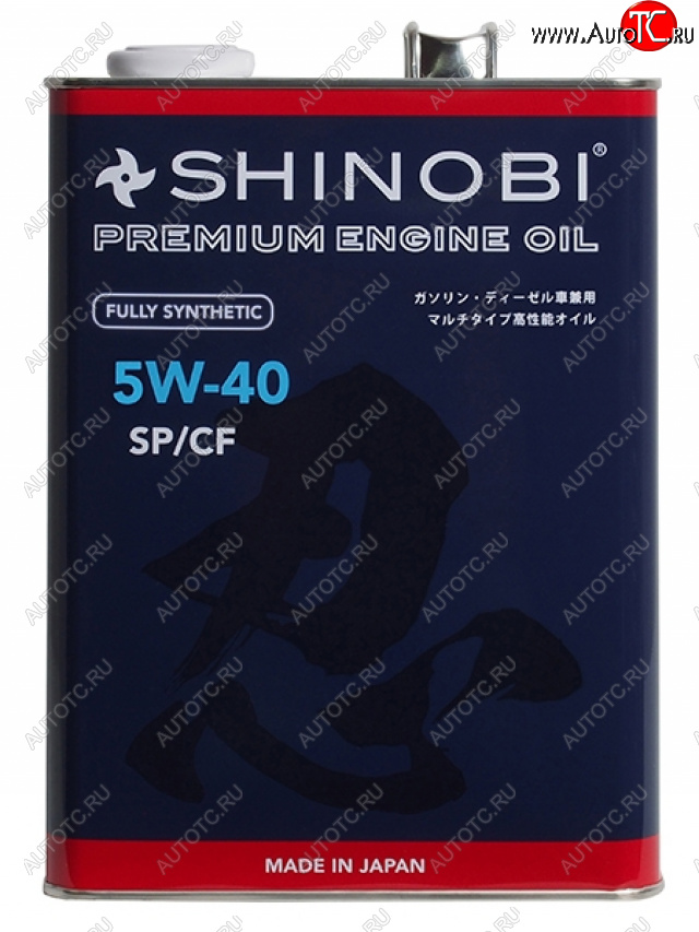 4 399 р. Масло моторное синтетическое SHINOBI SPCF 5W-40 4L SHINOBI SH0012  с доставкой в г. Майкоп