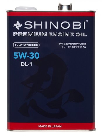 4 899 р. Масло моторное синтетическое SHINOBI DL-1 5W-30 4L SHINOBI SH0016  с доставкой в г. Майкоп. Увеличить фотографию 1