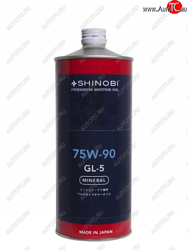 1 299 р. Масло трансмиссионное SHINOBI GL-5 75W-90 1L SHINOBI SH0027  с доставкой в г. Майкоп
