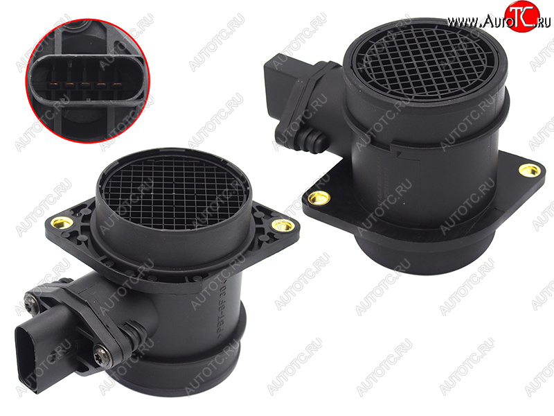 2 399 р. Датчик расхода воздуха 1.8T2.0T A3A4A6 97-05Octavia 01-11Golf 99-06Passat 00-05Polo 05-10 SAT ST-06A 906 461 LX  с доставкой в г. Майкоп