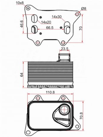 3 199 р. Радиатор масляный AUDI A1 10-A3 12-A4 07-A5 07-A6 11-A7 10-Q3 11-Q5 08-Q7 15-PORSCHE MACAN SAT ST-06L117021E  с доставкой в г. Майкоп. Увеличить фотографию 1