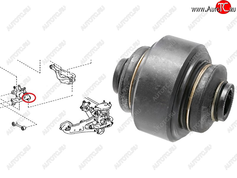 2 299 р. Сайлентблок Lexus RX 08-15  Toyota Highlander 13-20 SAT ST-42305-48060-U  с доставкой в г. Майкоп