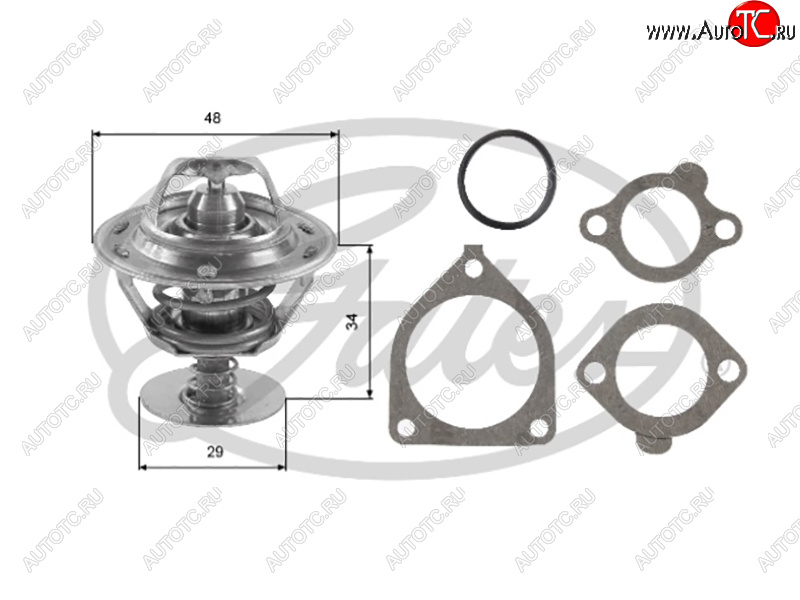 1 399 р. Термостат TOYOTA #A#E#S#C#Y1NTQG13QG15QG18QG16DE GATES TH39082G1  с доставкой в г. Майкоп