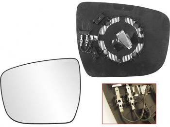 839 р. QASHQAI 14- СТЕКЛО ЗЕРКАЛА ЛЕВ С ПОДОГРЕВ (convex) (Тайвань) BodyParts nnqas14-460-l  с доставкой в г. Майкоп. Увеличить фотографию 1