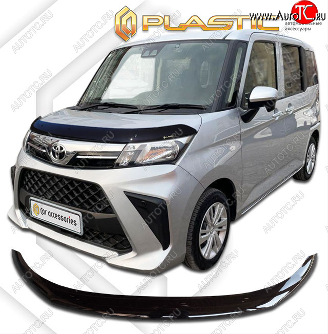 1 999 р. Дефлектор капота CA-Plastic  Toyota Roomy  M900A,M910A (2020-2025) рестайлинг (classic черный)  с доставкой в г. Майкоп