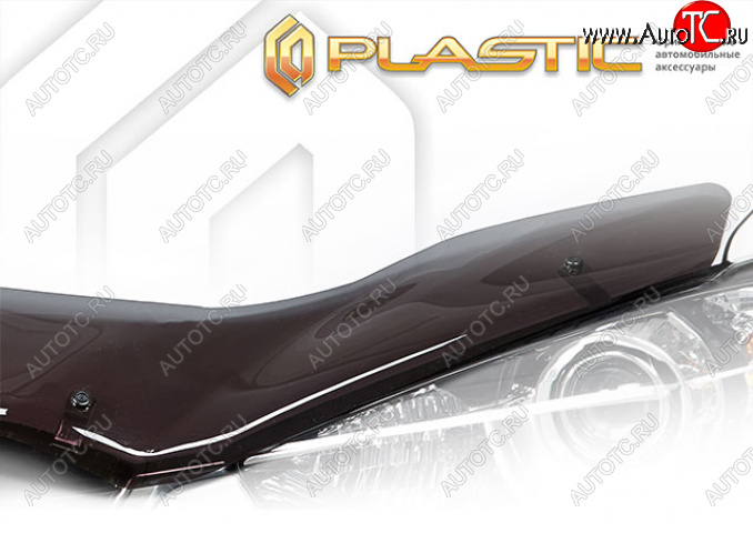 1 839 р. Дефлектор капота (рынок Японии) CA-Plastic  Subaru Impreza  GT (2016-2019) хэтчбэк дорестайлинг (Classic полупрозрачный)  с доставкой в г. Майкоп
