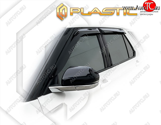 2 099 р. Дефлектора окон CA-Plastic Ford Explorer U625 5 дв. (2019-2025) (Classic полупрозрачный)  с доставкой в г. Майкоп